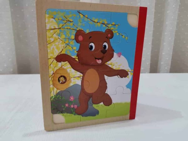 پازل کتابی چوبی(حیوانات)