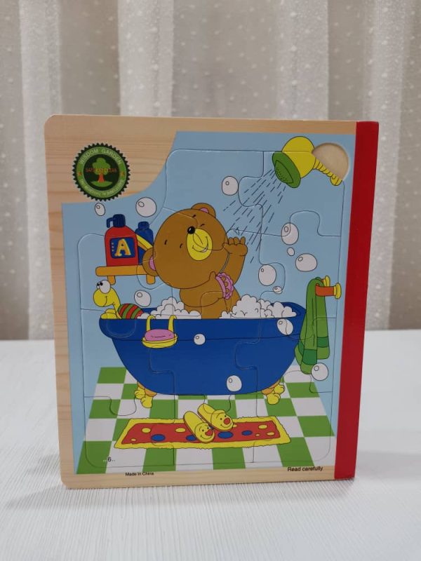 پازل کتابی چوبی(داستان خرس)