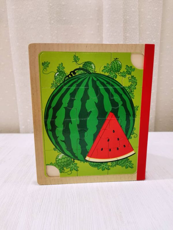 پازل کتابی چوبی(میوه ها)